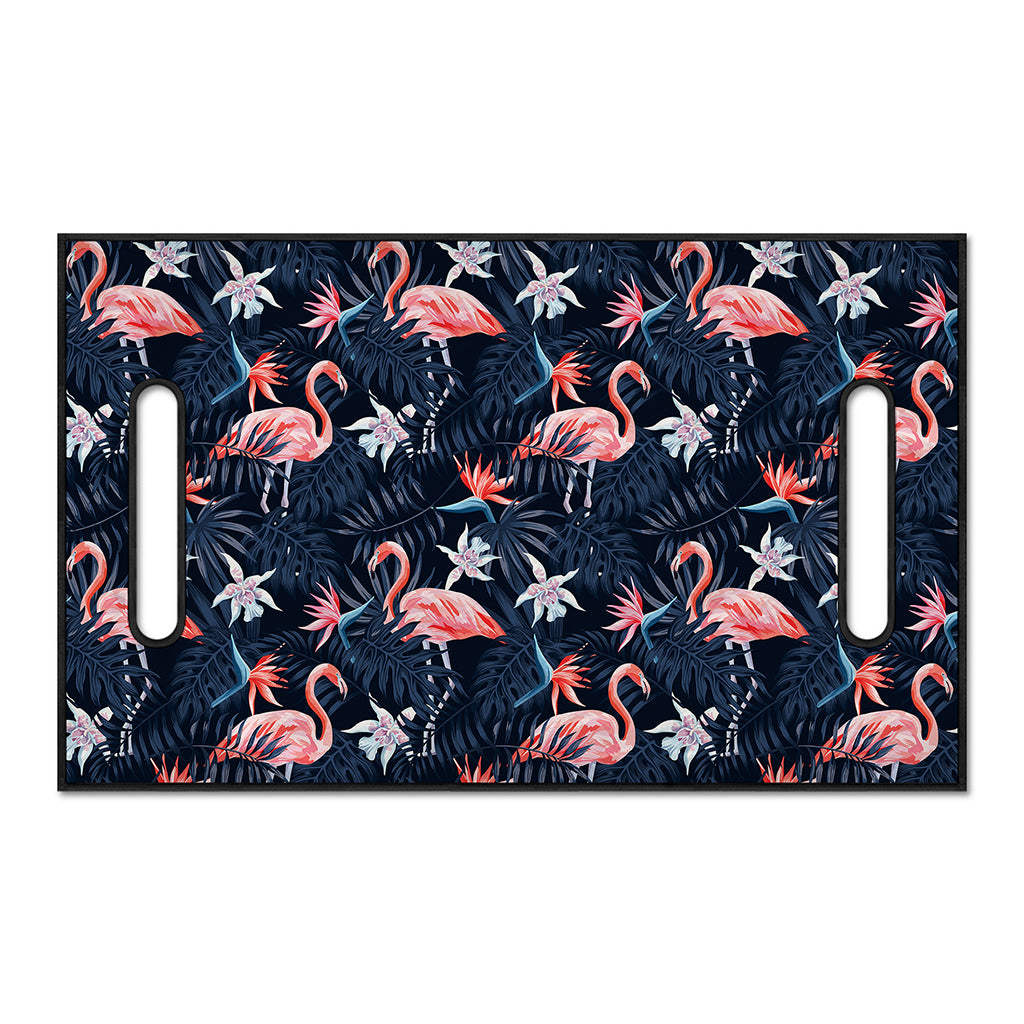 Dark Tropical Flamingo Pattern Print Golf Cart Seat Cover