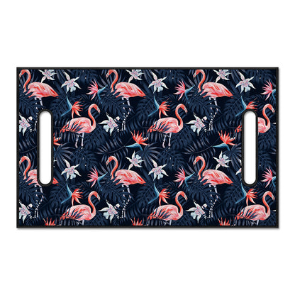 Dark Tropical Flamingo Pattern Print Golf Cart Seat Cover
