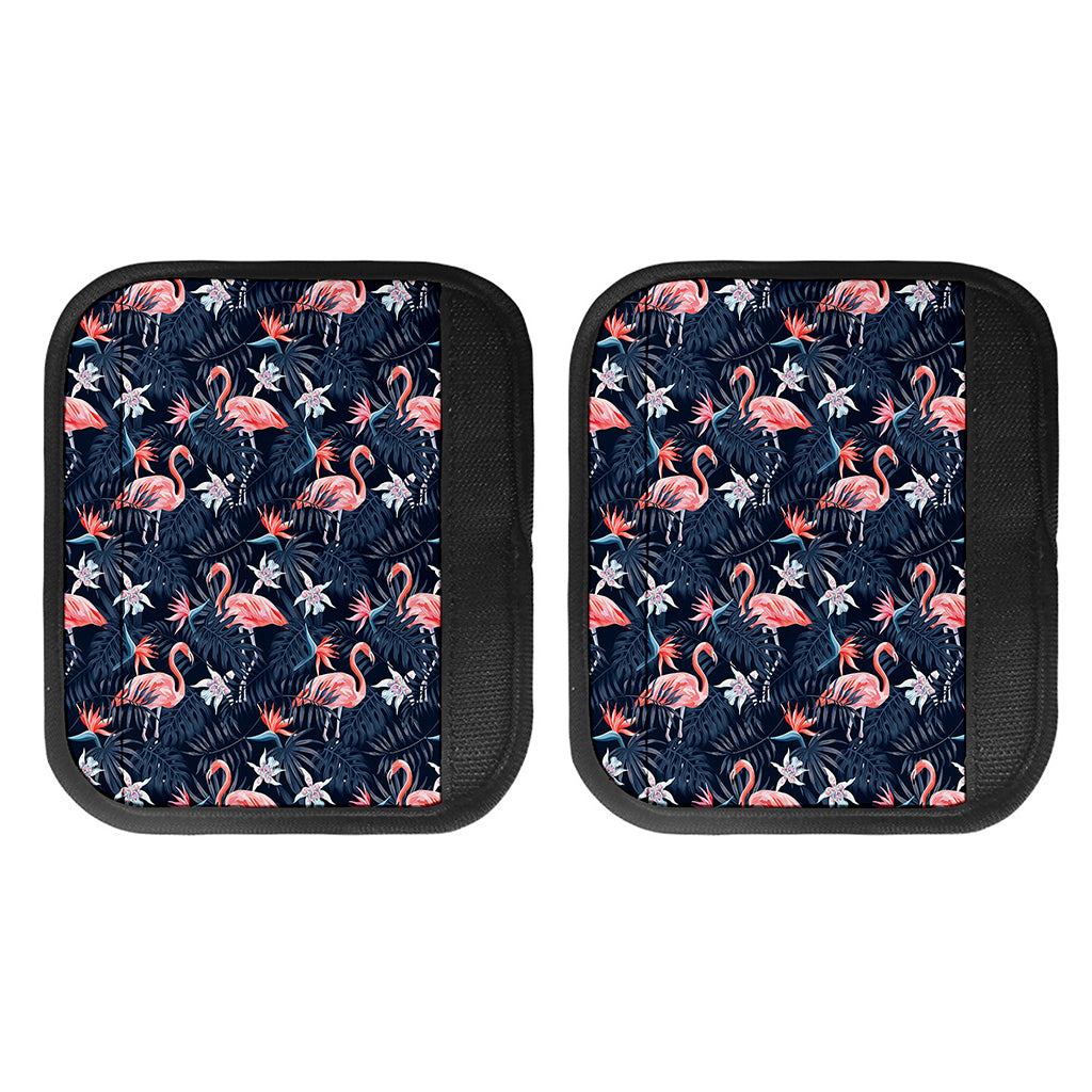 Dark Tropical Flamingo Pattern Print Handle Covers