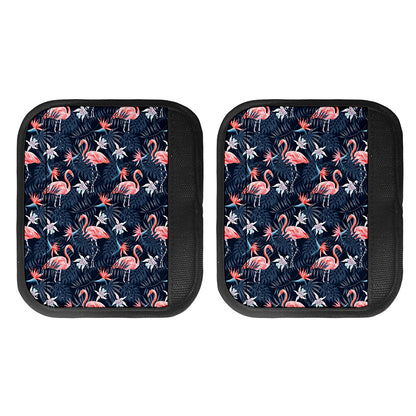 Dark Tropical Flamingo Pattern Print Handle Covers