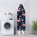 Dark Tropical Flamingo Pattern Print Ironing Board Cover