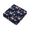 Dark Tropical Flamingo Pattern Print Outdoor Seat Cushion Cover