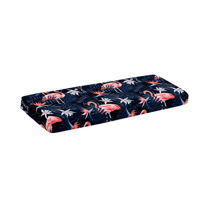 Dark Tropical Flamingo Pattern Print Piano Keyboard Cover