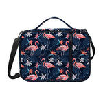 Dark Tropical Flamingo Pattern Print Shoulder Strap Bible Bag