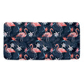 Dark Tropical Flamingo Pattern Print Towel