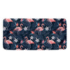 Dark Tropical Flamingo Pattern Print Towel