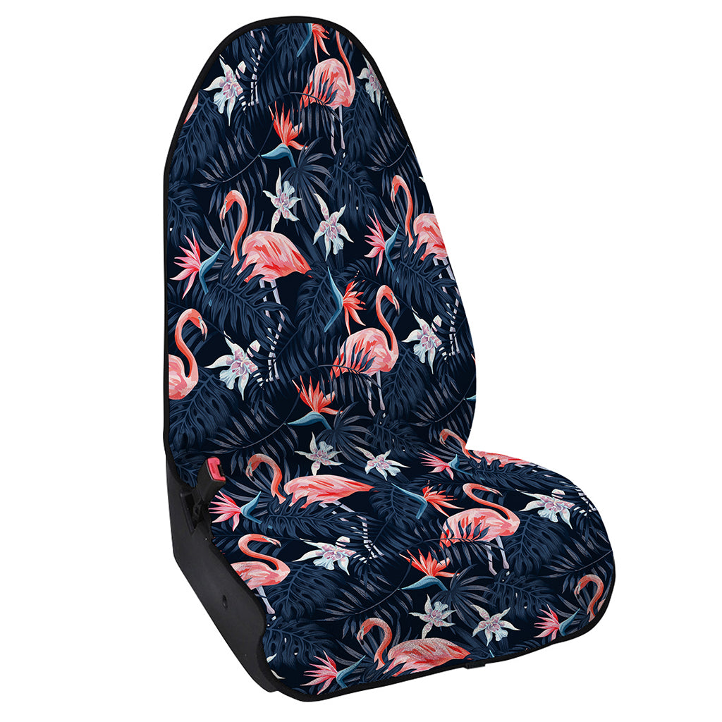 Dark Tropical Flamingo Pattern Print Waterproof Car Seat Cover