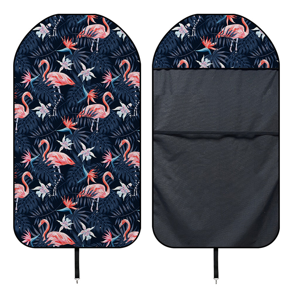 Dark Tropical Flamingo Pattern Print Waterproof Car Seat Cover