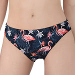 Dark Tropical Flamingo Pattern Print Women's Panties