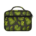Dark Tropical Leaf Pattern Print Briefcase Bible Bag