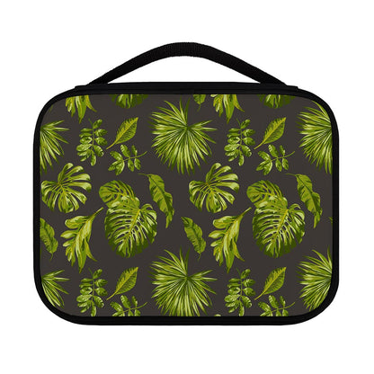 Dark Tropical Leaf Pattern Print Classic Bible Case