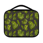 Dark Tropical Leaf Pattern Print Classic Bible Case