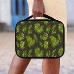 Dark Tropical Leaf Pattern Print Classic Bible Case