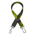 Dark Tropical Leaf Pattern Print Dog Seat Belt