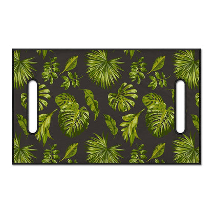 Dark Tropical Leaf Pattern Print Golf Cart Seat Cover