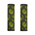 Dark Tropical Leaf Pattern Print Handle Covers