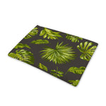 Dark Tropical Leaf Pattern Print Pet Cooling Mat Cover
