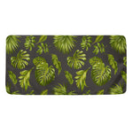 Dark Tropical Leaf Pattern Print Towel