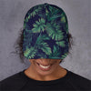 Dark Tropical Palm Leaf Pattern Print Baseball Cap