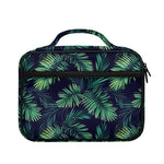 Dark Tropical Palm Leaf Pattern Print Briefcase Bible Bag