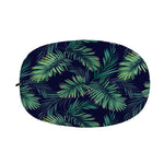 Dark Tropical Palm Leaf Pattern Print Car Side Mirror Covers