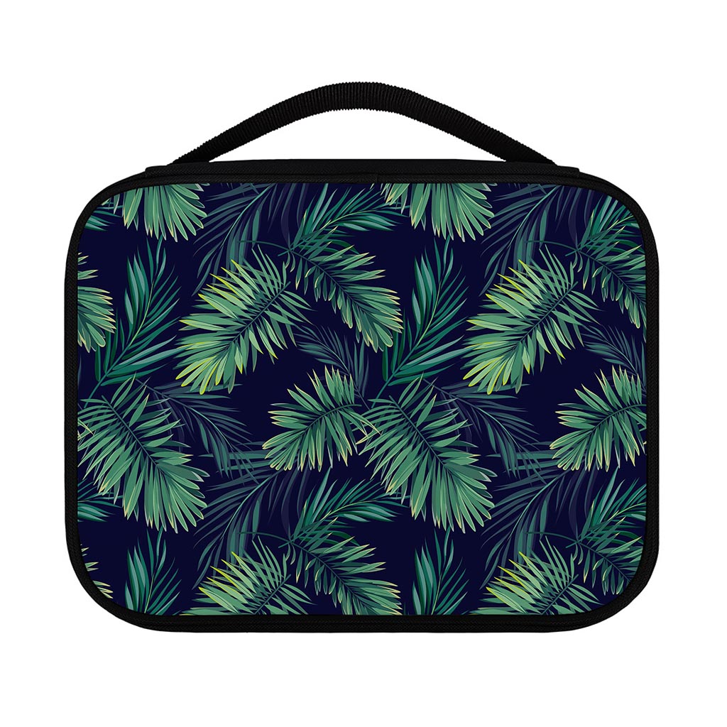 Dark Tropical Palm Leaf Pattern Print Classic Bible Case