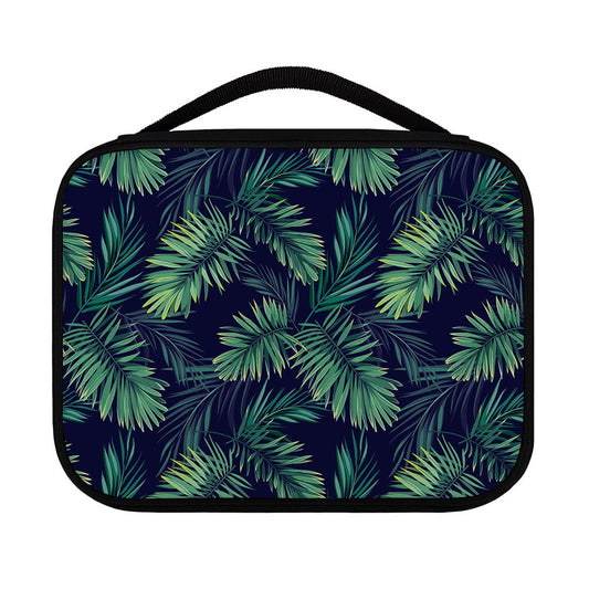 Dark Tropical Palm Leaf Pattern Print Classic Bible Case