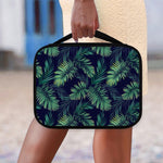 Dark Tropical Palm Leaf Pattern Print Classic Bible Case