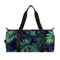 Dark Tropical Palm Leaf Pattern Print Gym Bag