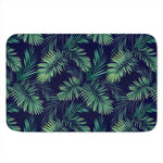 Dark Tropical Palm Leaf Pattern Print Indoor Door Mat