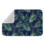 Dark Tropical Palm Leaf Pattern Print Indoor Door Mat