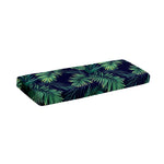 Dark Tropical Palm Leaf Pattern Print Piano Keyboard Cover