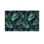 Dark Tropical Palm Leaf Pattern Print Polyester Flag