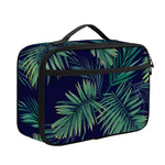 Dark Tropical Palm Leaf Pattern Print Portable Lunch Bag