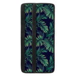 Dark Tropical Palm Leaf Pattern Print Refrigerator Handle Covers
