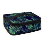 Dark Tropical Palm Leaf Pattern Print Small Lunch Bag