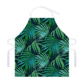 Dark Tropical Palm Leaves Pattern Print Adjustable Apron