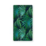 Dark Tropical Palm Leaves Pattern Print Baby Crib Sheet