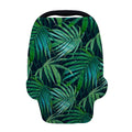 Dark Tropical Palm Leaves Pattern Print Baby Seat Cover
