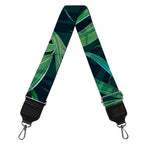 Dark Tropical Palm Leaves Pattern Print Bag Strap
