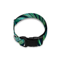 Dark Tropical Palm Leaves Pattern Print Dog Collar