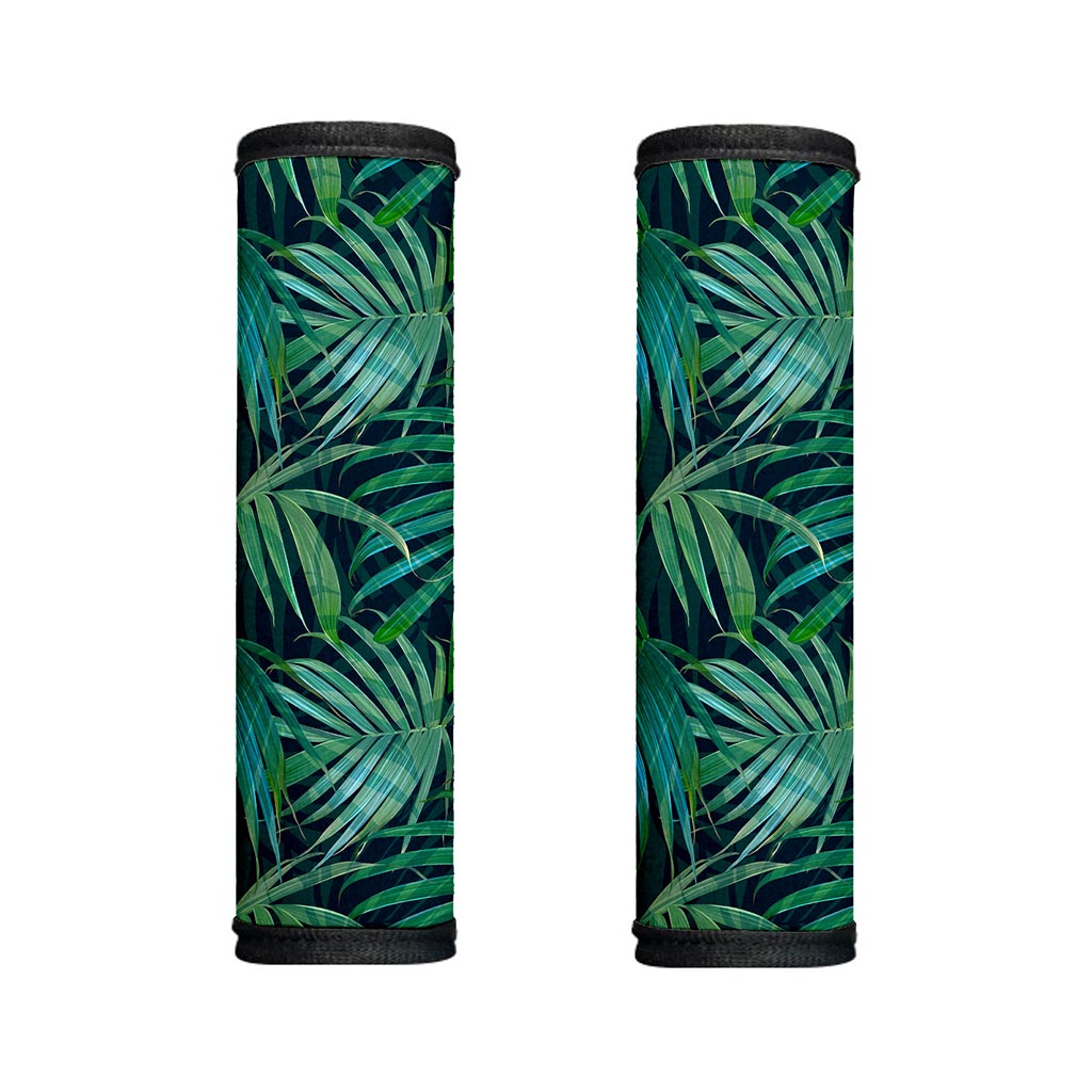 Dark Tropical Palm Leaves Pattern Print Handle Covers