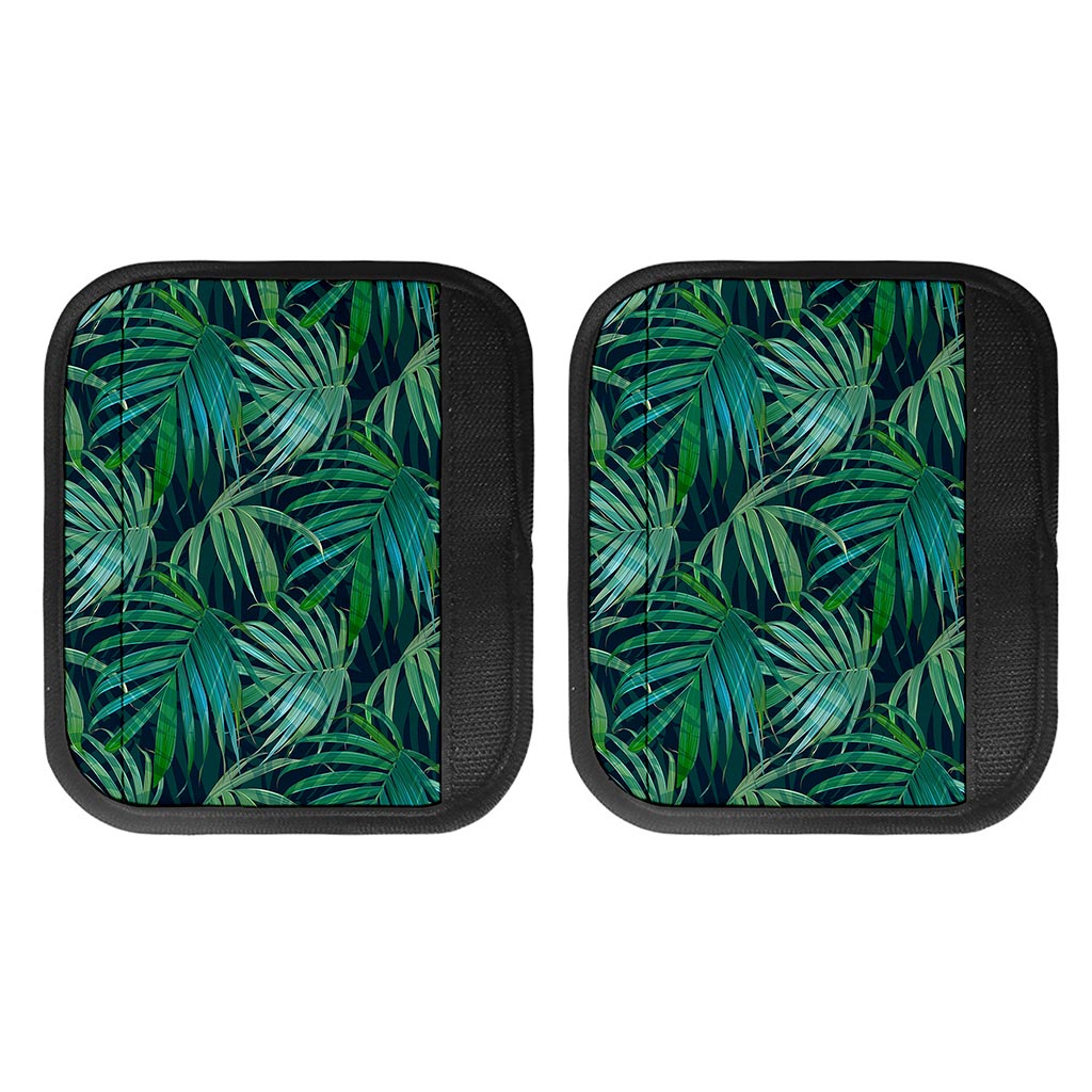 Dark Tropical Palm Leaves Pattern Print Handle Covers