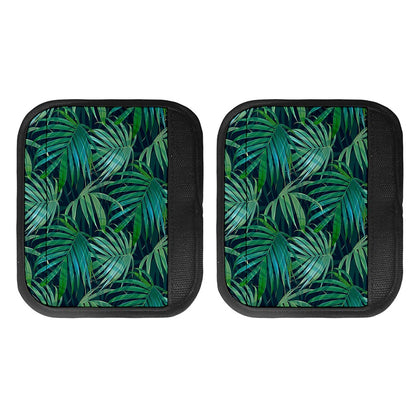Dark Tropical Palm Leaves Pattern Print Handle Covers
