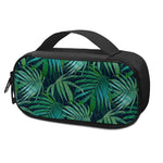 Dark Tropical Palm Leaves Pattern Print Insulin Cooler Travel Case