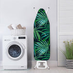 Dark Tropical Palm Leaves Pattern Print Ironing Board Cover