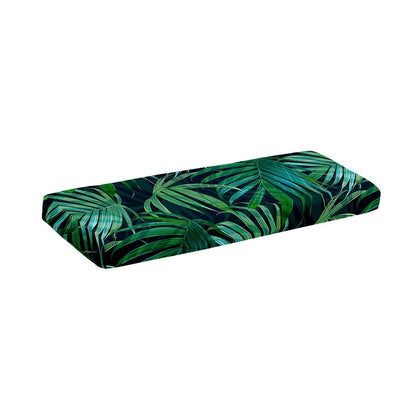 Dark Tropical Palm Leaves Pattern Print Piano Keyboard Cover