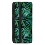 Dark Tropical Palm Leaves Pattern Print Refrigerator Handle Covers