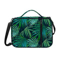 Dark Tropical Palm Leaves Pattern Print Shoulder Strap Bible Bag