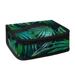 Dark Tropical Palm Leaves Pattern Print Small Lunch Bag